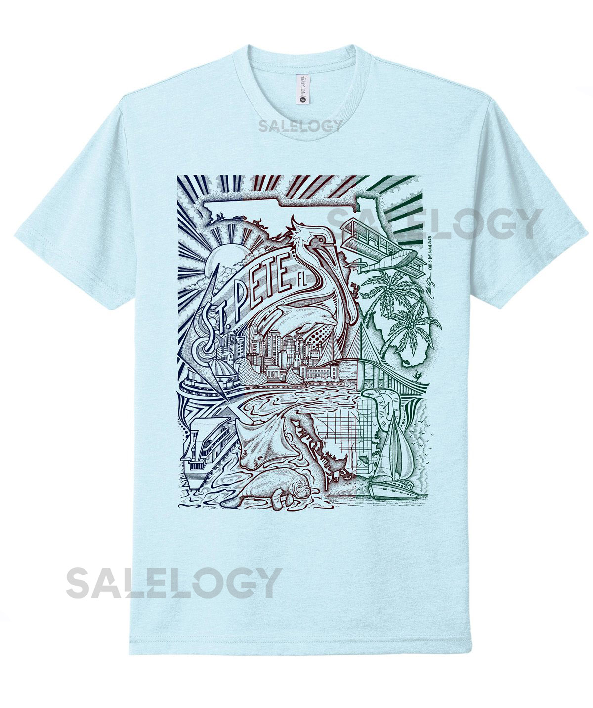 St. Pete Light Blue T-Shirt_148