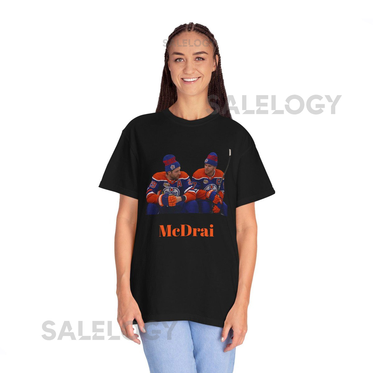 McDavid Draisaitl Shirt Edmonton Oilers Hockey Tee_325