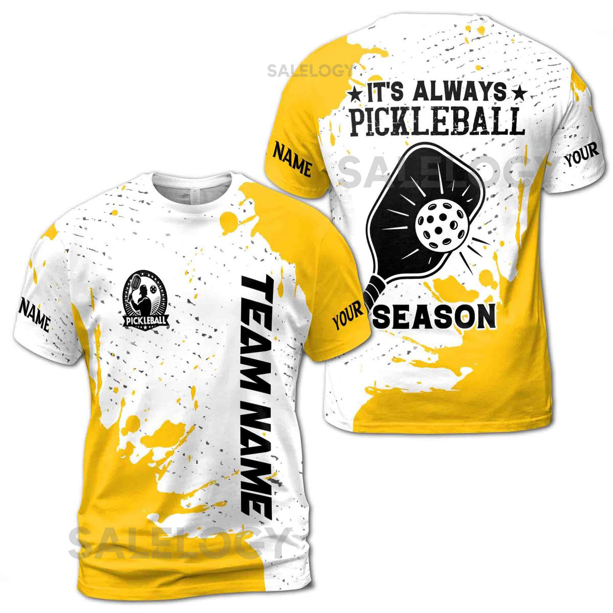 Personalized Name Team Always Pickleball Season Men39s T-shirt S-5XL L_247