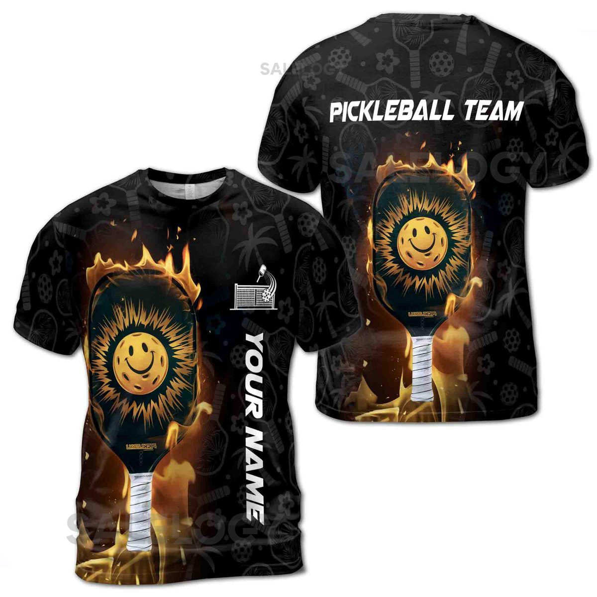 Customized Name Team Funny Pickleball Paddle Pattern 3D T-Shirt S-5XL_187