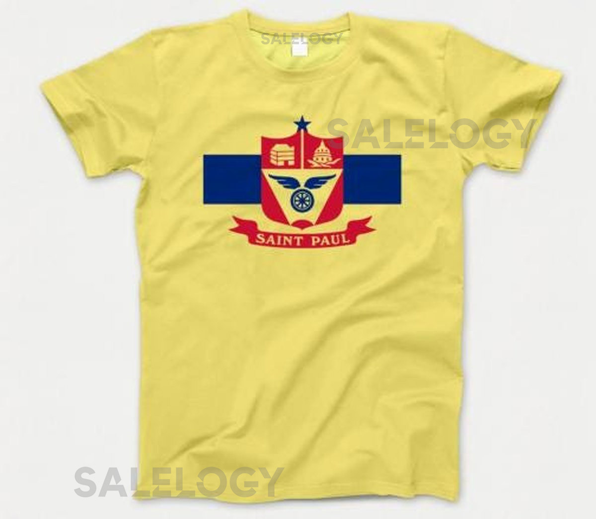 Saint Paul T Shirt GT078 Unisex Style 100 Cotton Yellow_758