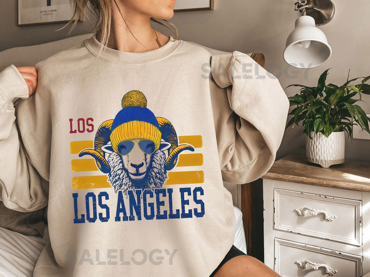 Retro Los Angeles Football Sweatshirt Vintage LA Football Crewneck Classic Sweater LA Football Fan Gift Gameday Cozy Sweatshirt_116