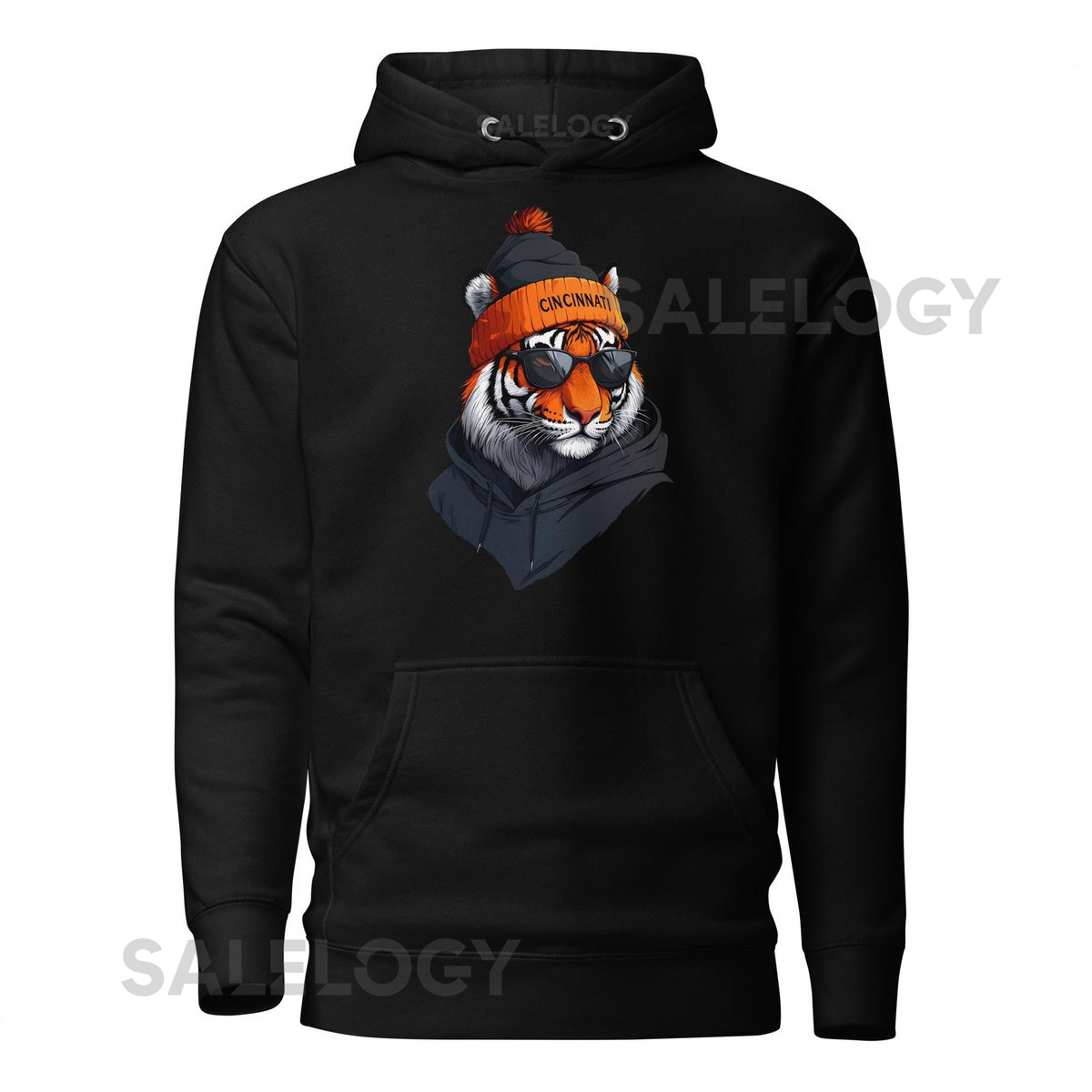 Bengal Tiger Spirit Animal Cincinnati Football Mascot Unisex Hoodie_197