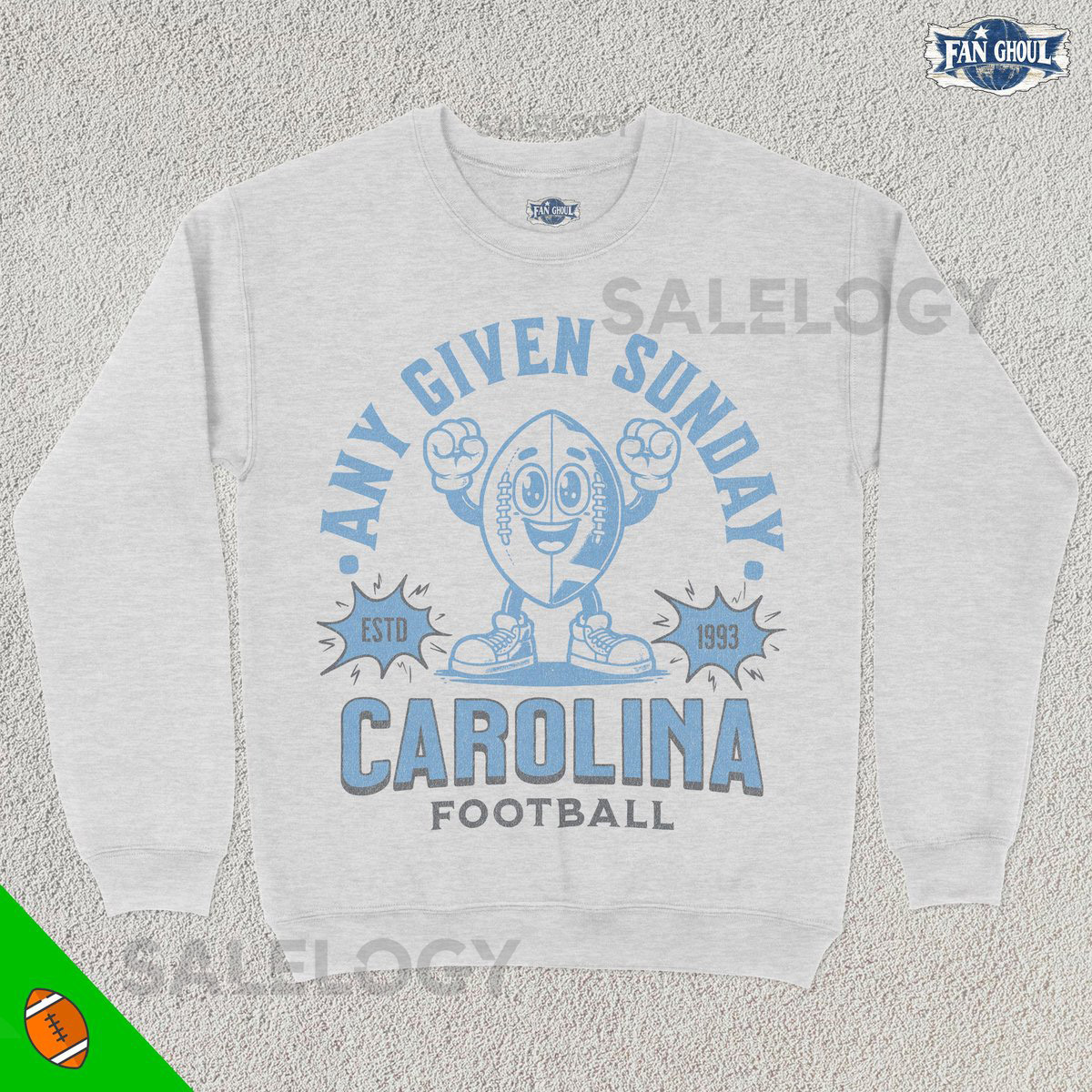 Retro Carolina Football Sweatshirt Vintage 70s Mascot American Sweater Football Fan Gift Football Apparel 80s Panther Merch_848