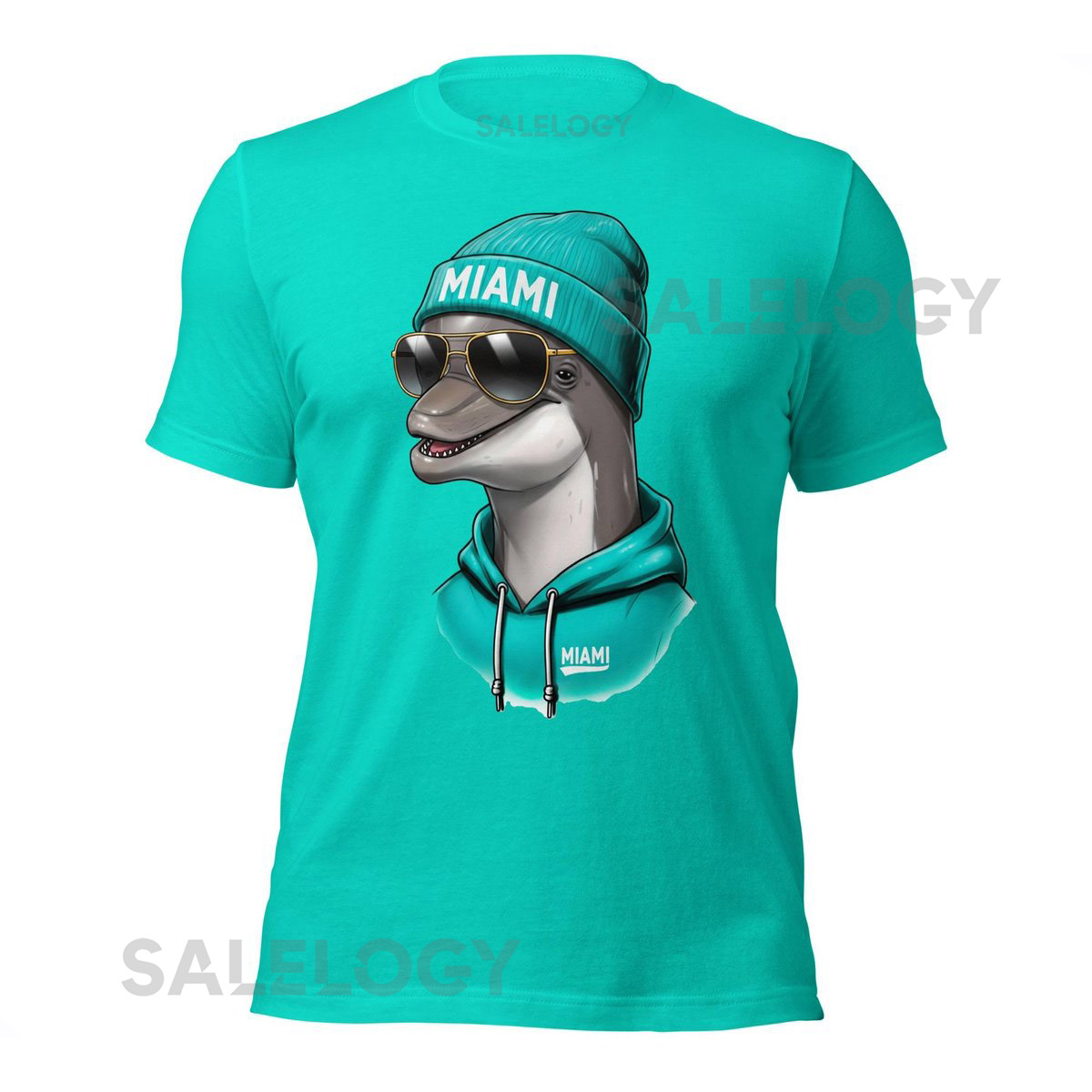 Miami Spirit Animal Dolphin Football Fan Mascot Unisex t-shirt_466