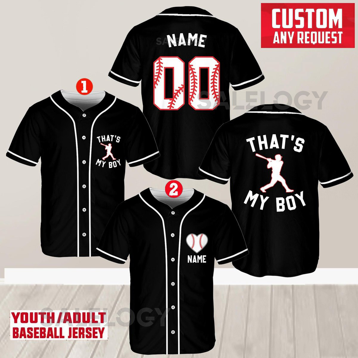 Personalized Team Name And Number Baseball Jersey Custom Name Kid Youth Baseball Jersey That39s My Boy Jersey Gift for Baseball Moms Dads_543