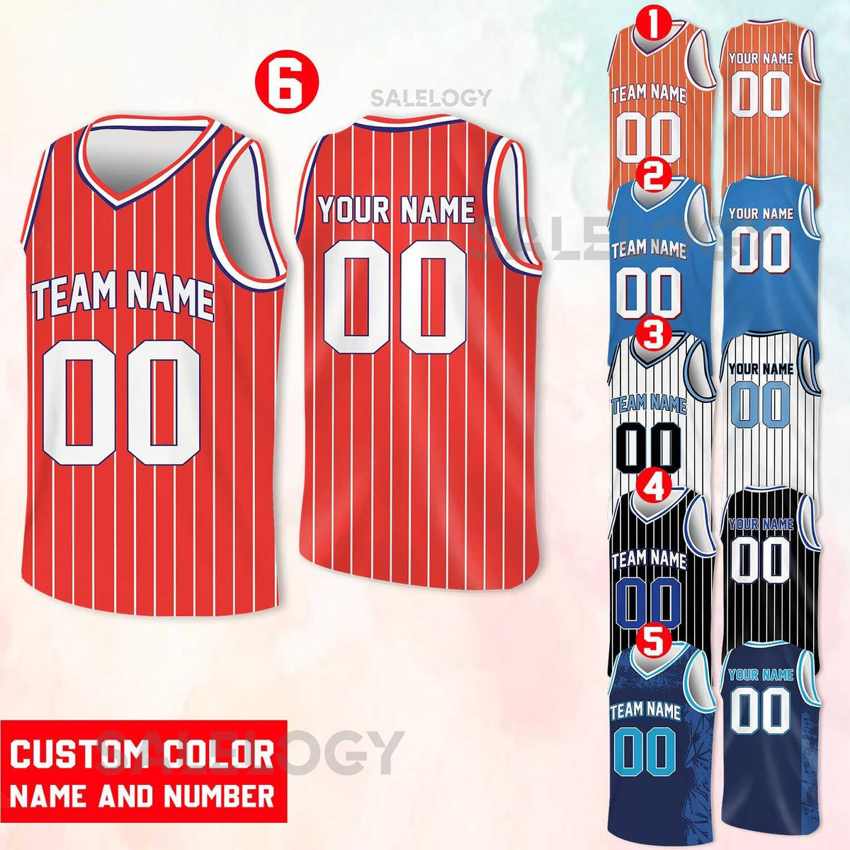 Custom Basketball Jersey Team Name Number Basketball Jersey Team Game Day Outfit Basketball Jersey for Basketball Fan Lovers Players_86
