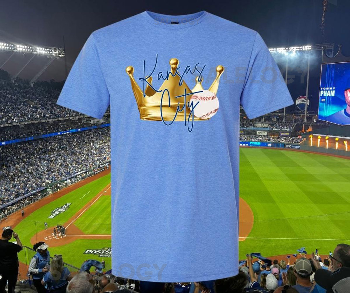 Kansas City Royals Crown Baseball Tee_421