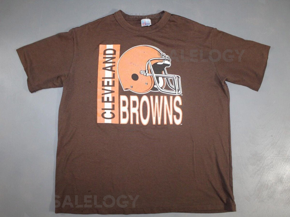 Vintage Cleveland Browns Single Stitch Garan T-Shirt 80s 90s Mens XL_476