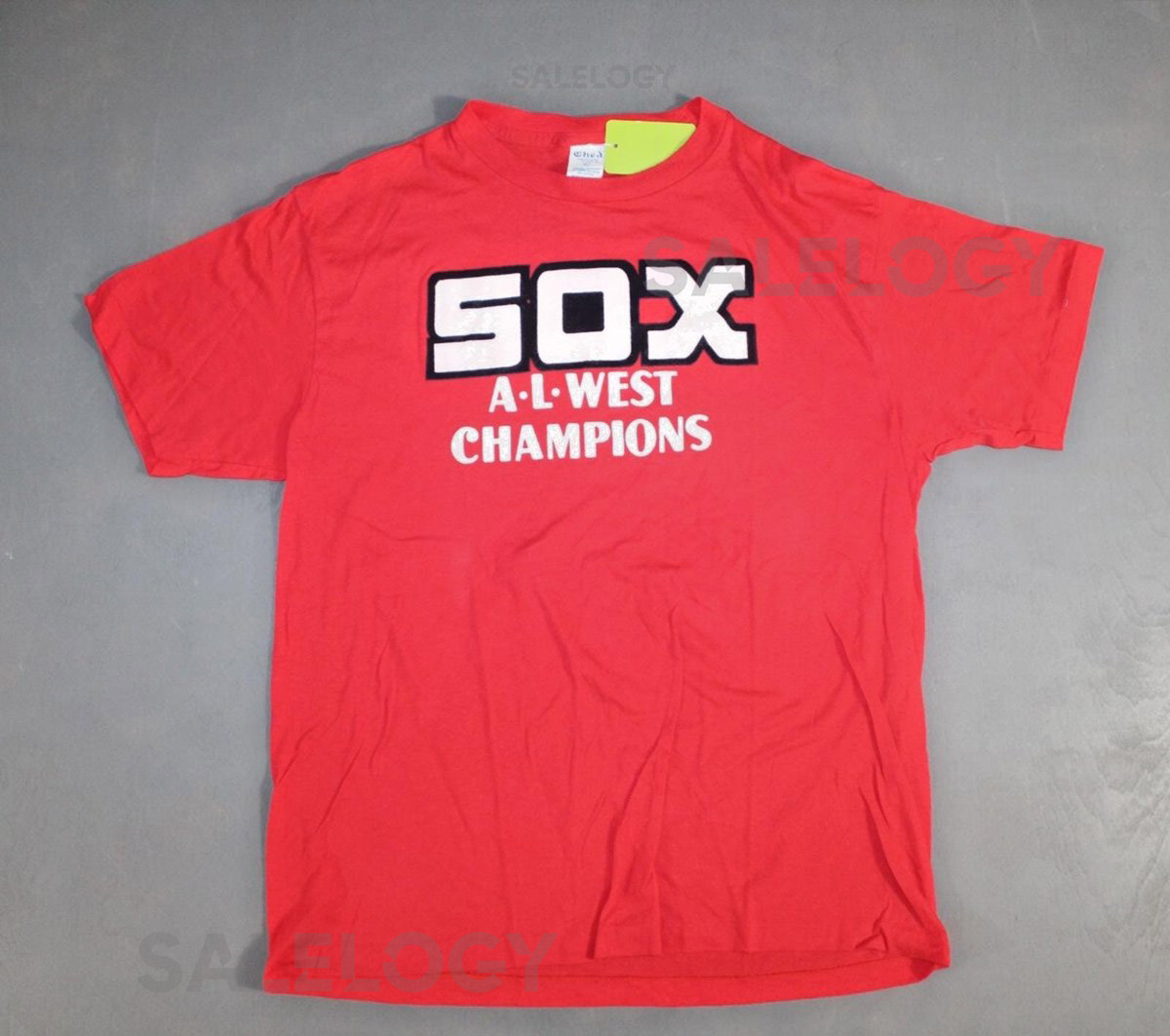 Vintage Chicago White Sox 1983 MLB T shirt Red Single Stitch Medium_460