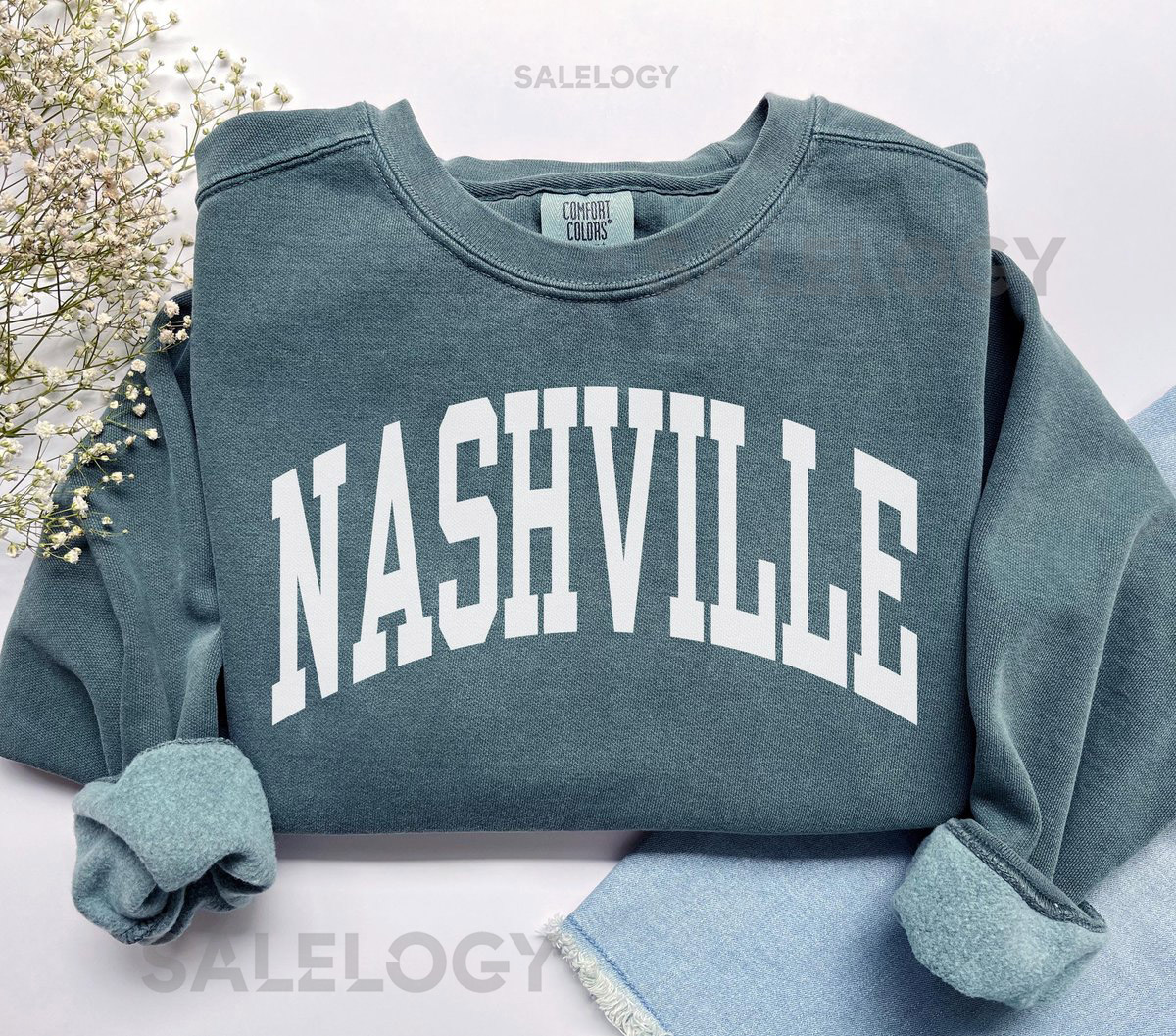Nashville Sweatshirt Comfort Colors Nashville Shirt Tennessee Family Vacation Trip Souvenir Gift Bachelorette Party Tennessee Crewneck_351