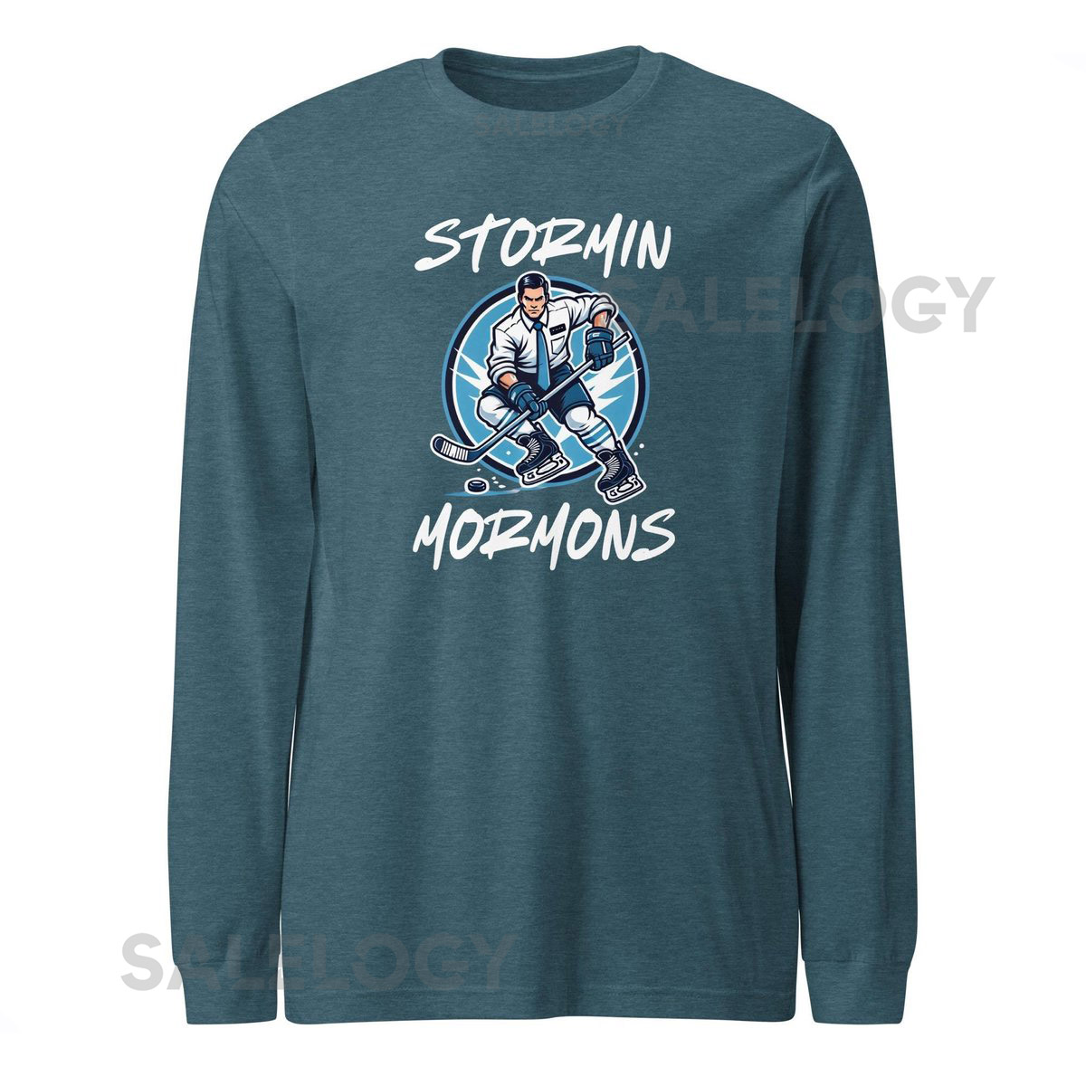 Utah Stormin Mormons NHL Hockey Long Sleeve Tee unisex_647