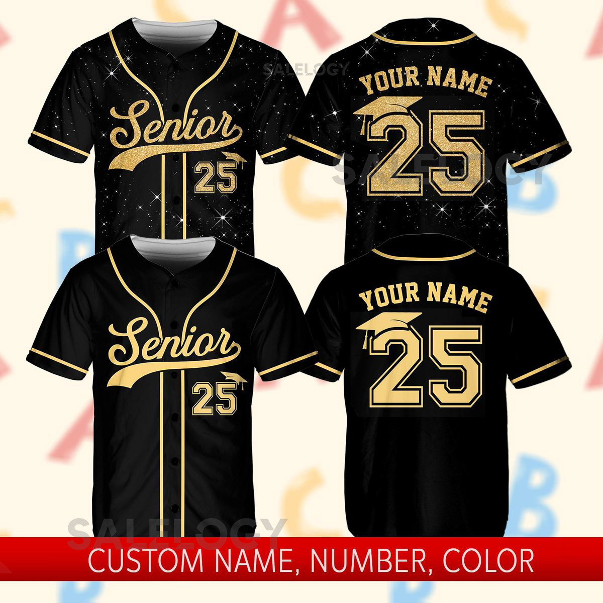 Personalized Senior 2025 Baseball Jersey Custom Name Baseball Jersey Graduation 2025 Jersey Class Of 2025 Gifts Custom Graduation Shirt_354