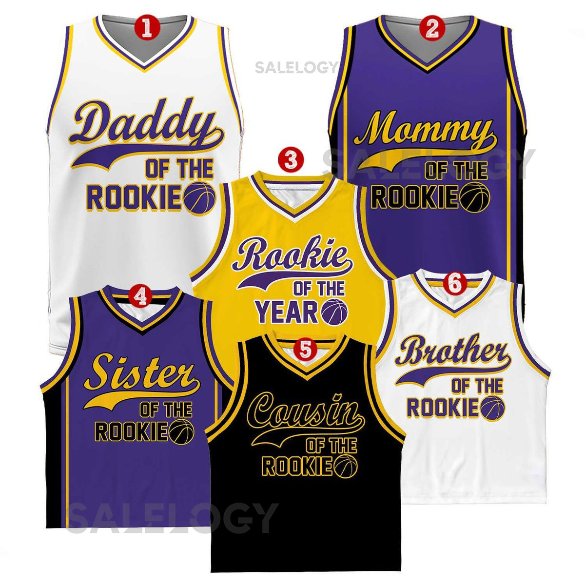 Custom Daddy Mommy Of Rookie Basketball Jersey Personalized Rookie Of The Year Kid Basketball Jersey Game Day Outfit Kids Birthday Jersey_160