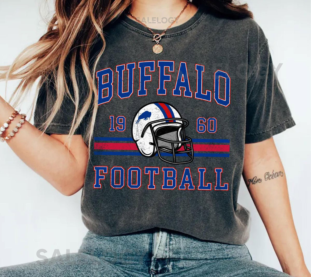 Comfort Colors Vintage Buffalo Style T-ShirtBuffalo Football T-ShirtFootball T-ShirtFootball T-Shirt Buffalo New YorkBuffalo Fan Gift_597