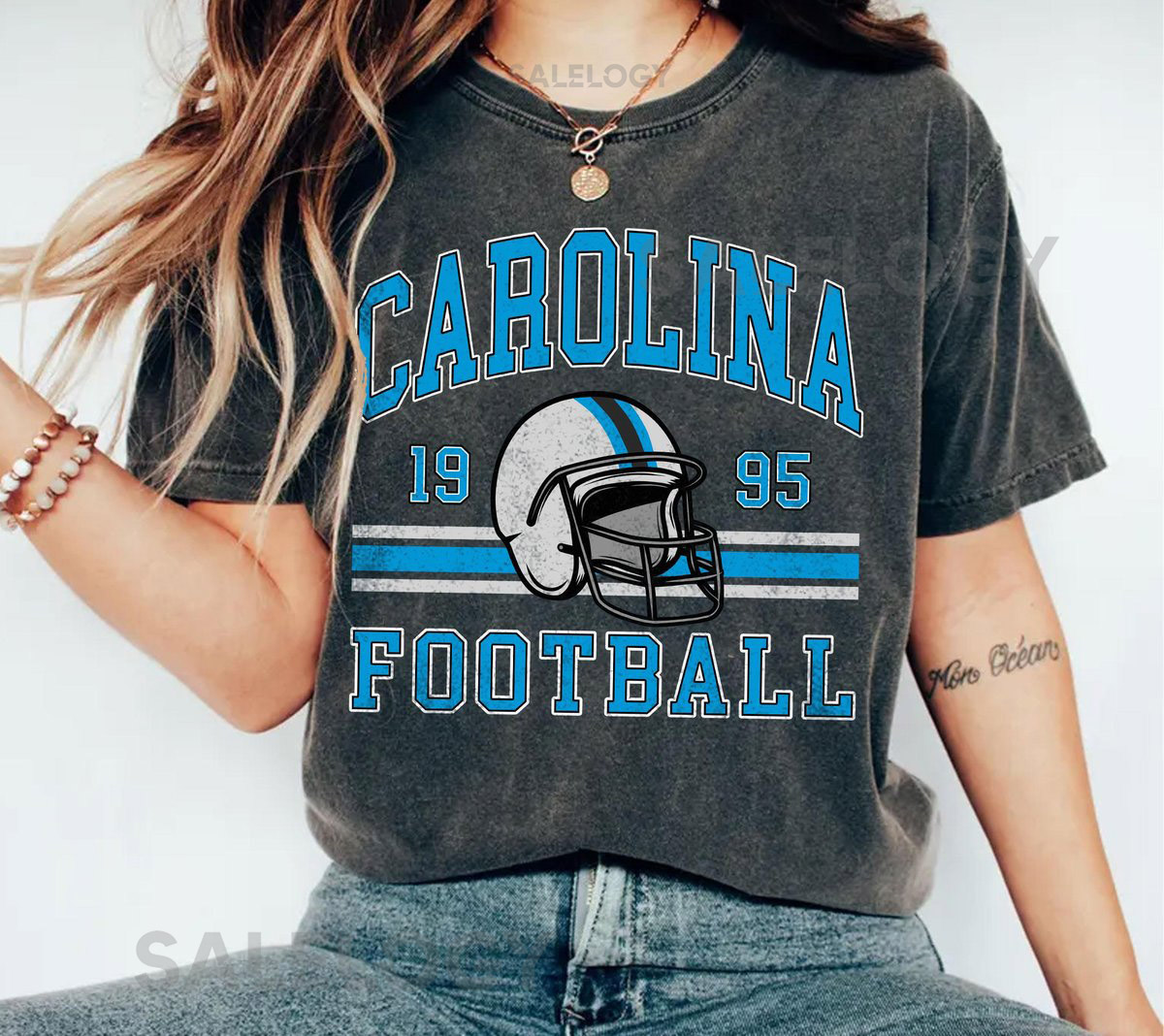 Comfort Colors Vintage Carolina Panth Football T-Shirt Vintage Style Carolina Football Panthers Fan Gift Carolina Game Day T-shirt_598