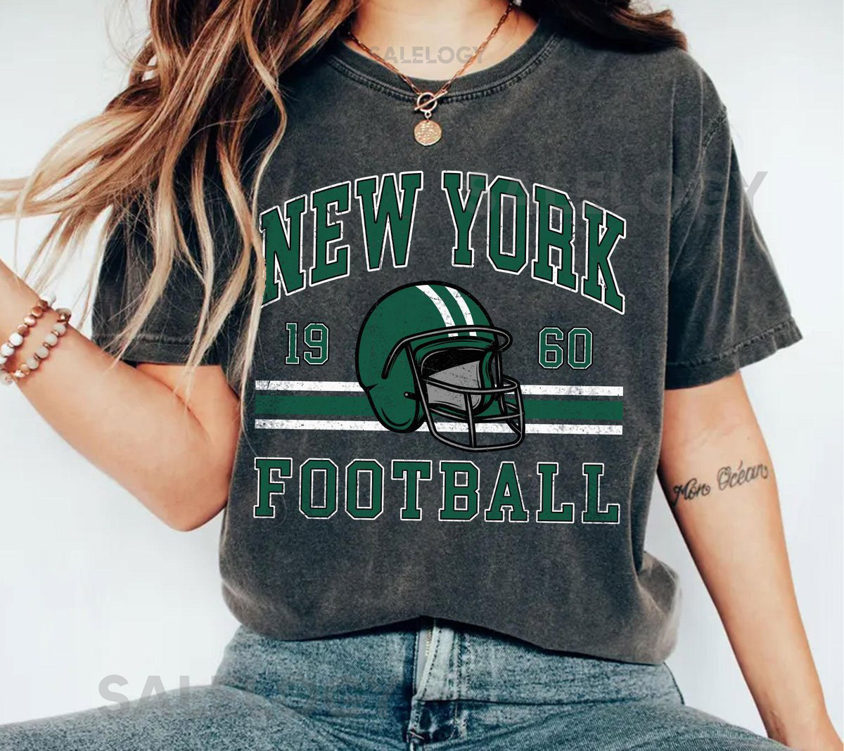 Comfort ColorsNew York Football Retro 80s Vintage Style Comfort Colors T Shirt New York Football Tshirt Jets Sunday Football Fan Gifts_114
