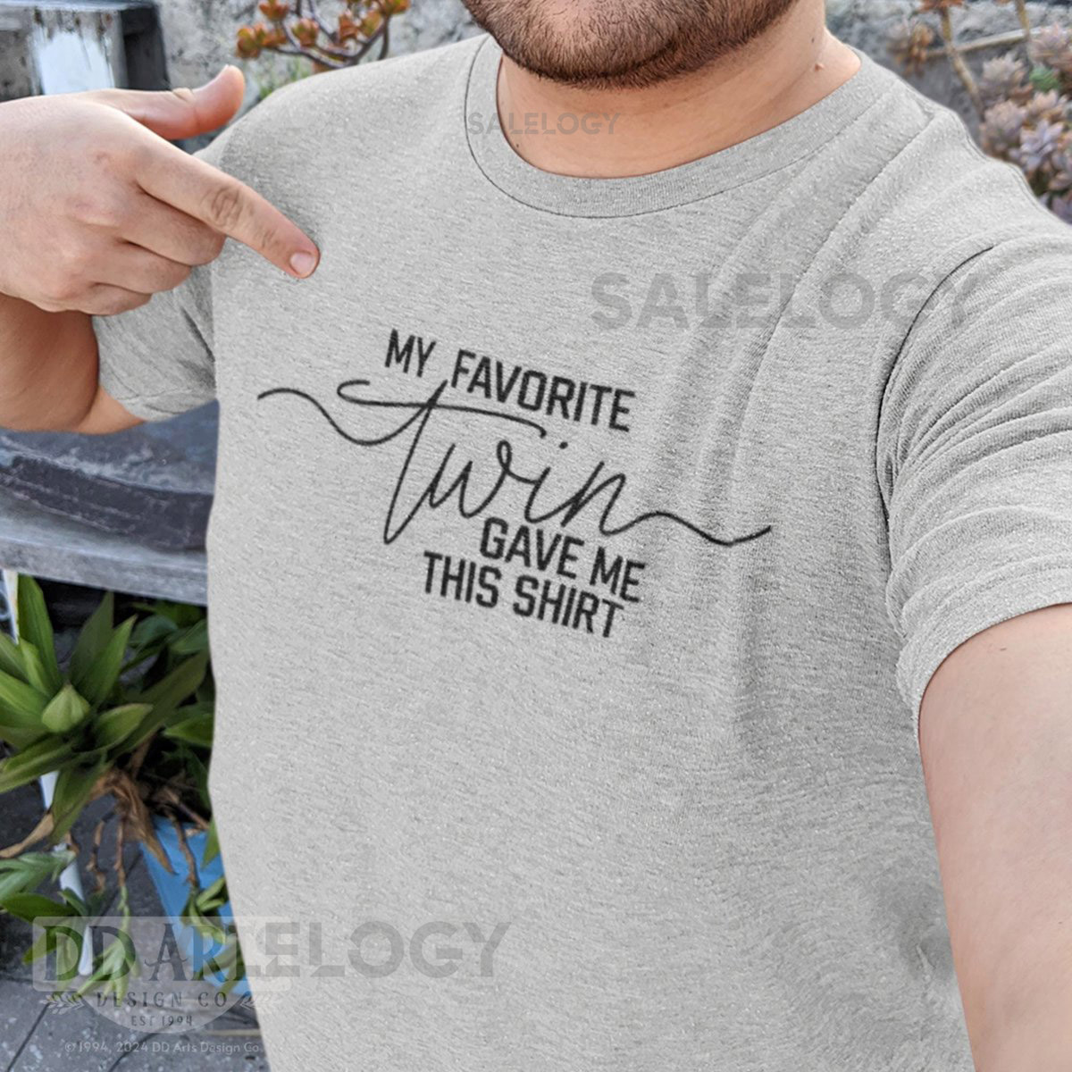 My Favorite Twin Gave Me This Shirt Funny Twin Gift T-Shirt Matching Twin Shirts Twin Brother Sister Gift Twin Humor Tee Sibling Joke_677