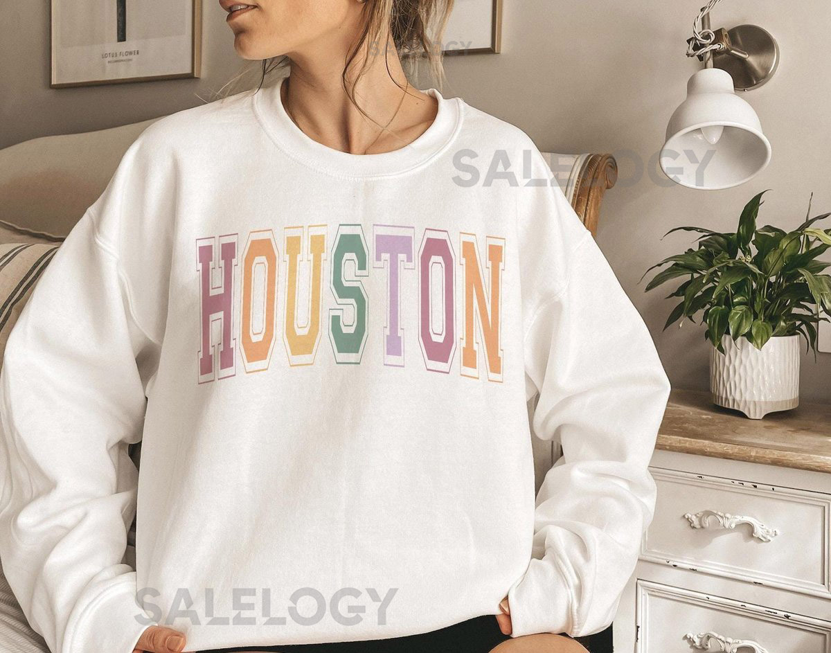 Houston Sweatshirt City Crewneck Pullover Vacation_312