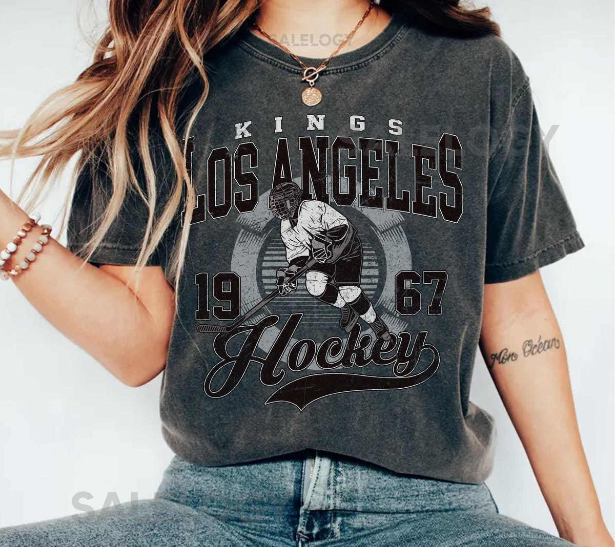 Comfort Colors Vintage Los Angeles King T-Shirt Los Angeles KingT-shirt Kings T-Shirt Hockey Fan T-Shirt Retro Los Angeles Ice Hockey_98