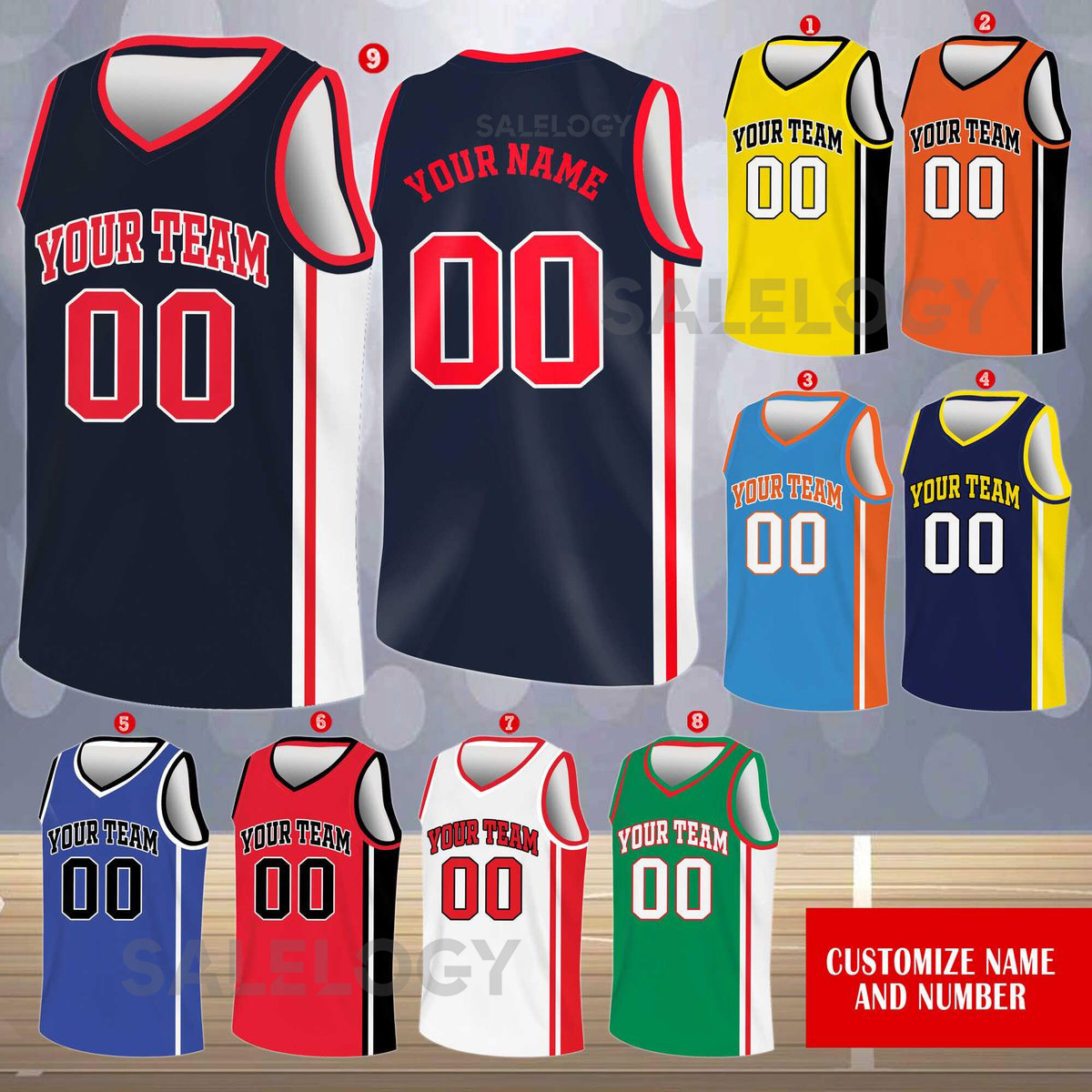 Custom Basketball Jersey Team Name Number Personalized Adult Youth Kid Jersey Game Day Outfit Kids Birthday Jersey Toddler Jersey_97