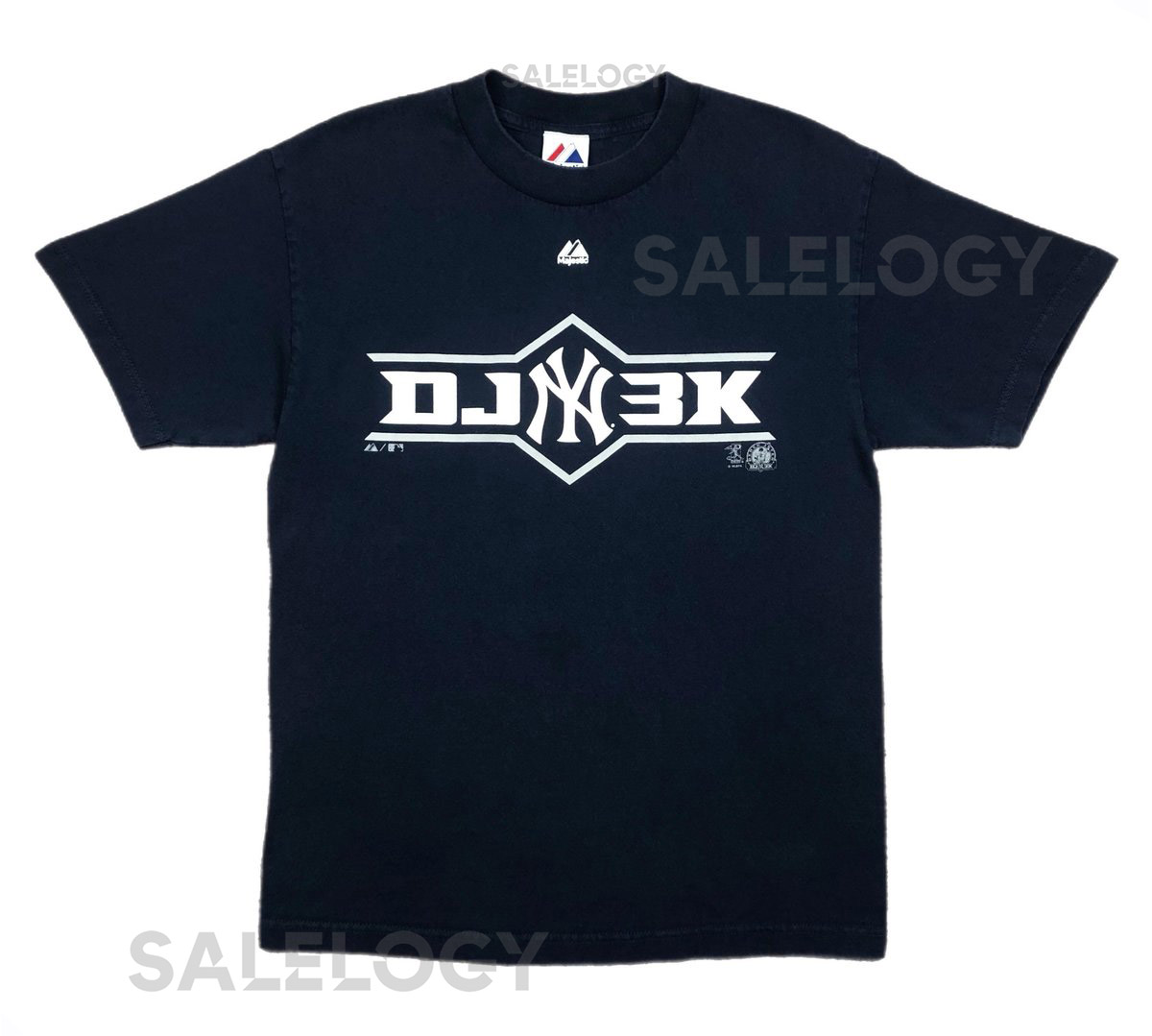 Vintage 2011 Majestic Derek Jeter New York Yankees 3000th Hit Graphic T-Short Size Medium_411