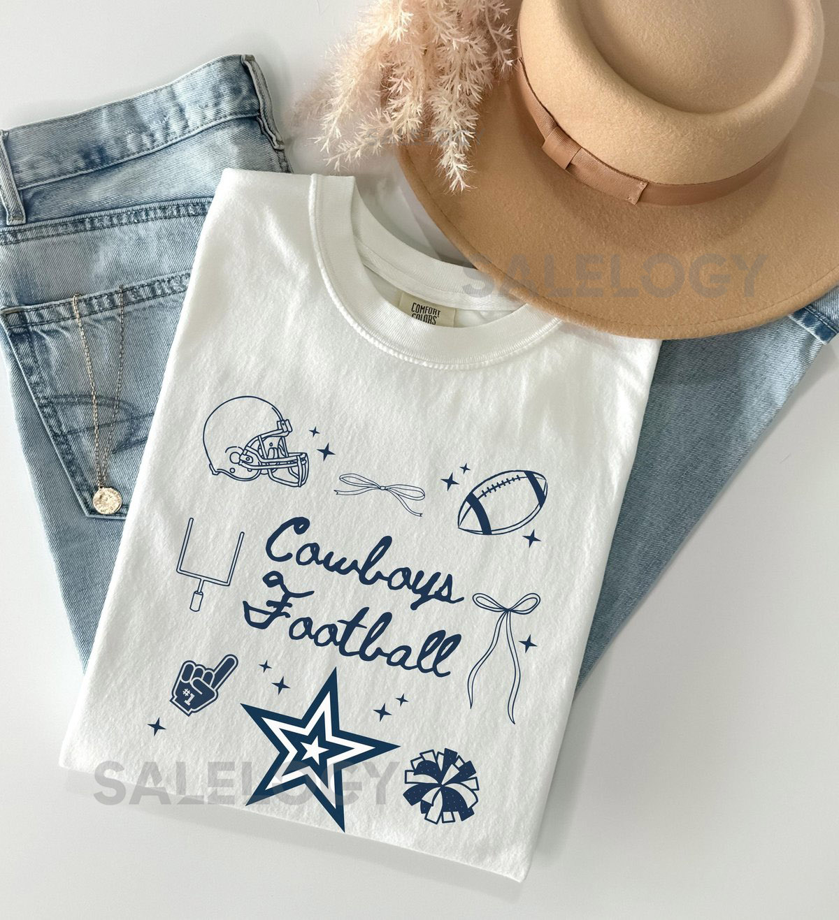 Dallas Football Shirt for Women Cowboys Football T-Shirt for Cowboys Fans for Game Day Tshirt for Dallas Football Fan Gift for Tailgating_234