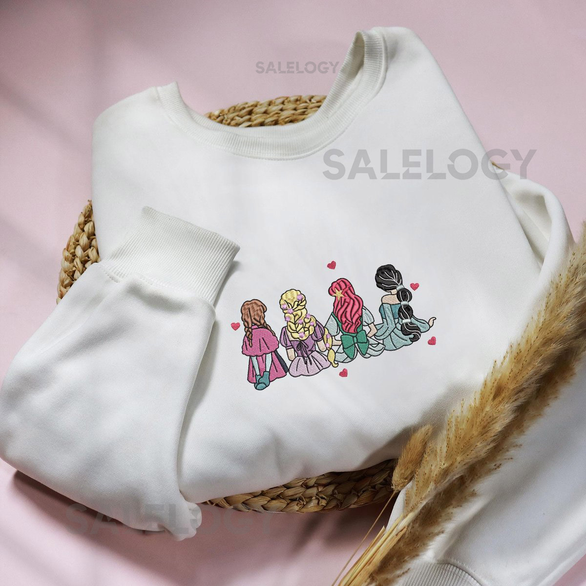 Princess Embroidered Shirt Princess Dress Shirt Magic Kingdom Shirt Princess Shirt Embroidered Princess Squad Sweatshirt_110