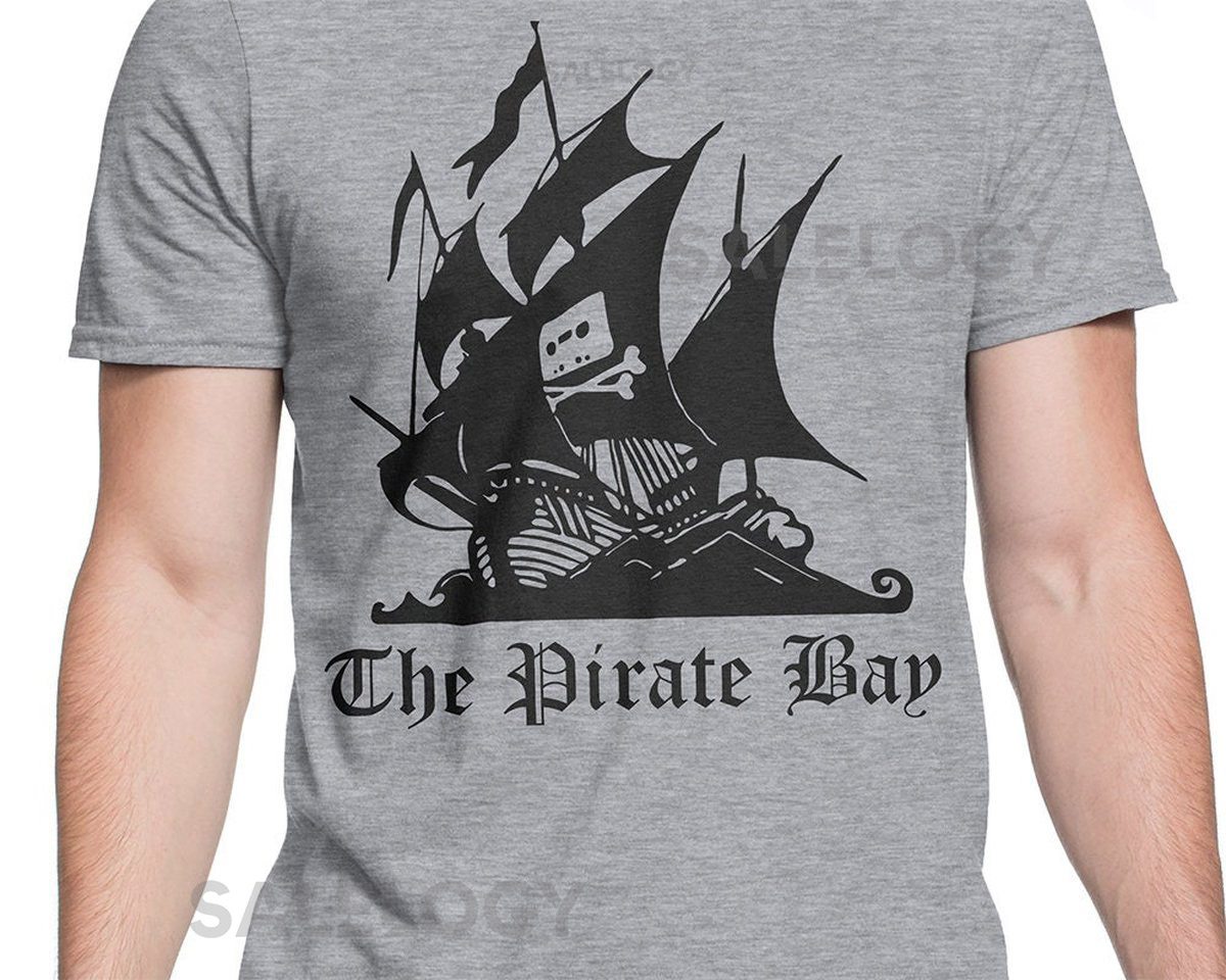 The Pirate Bay T-shirt S-XXL Torrent Download P2P Geek Internet File Sharing_245