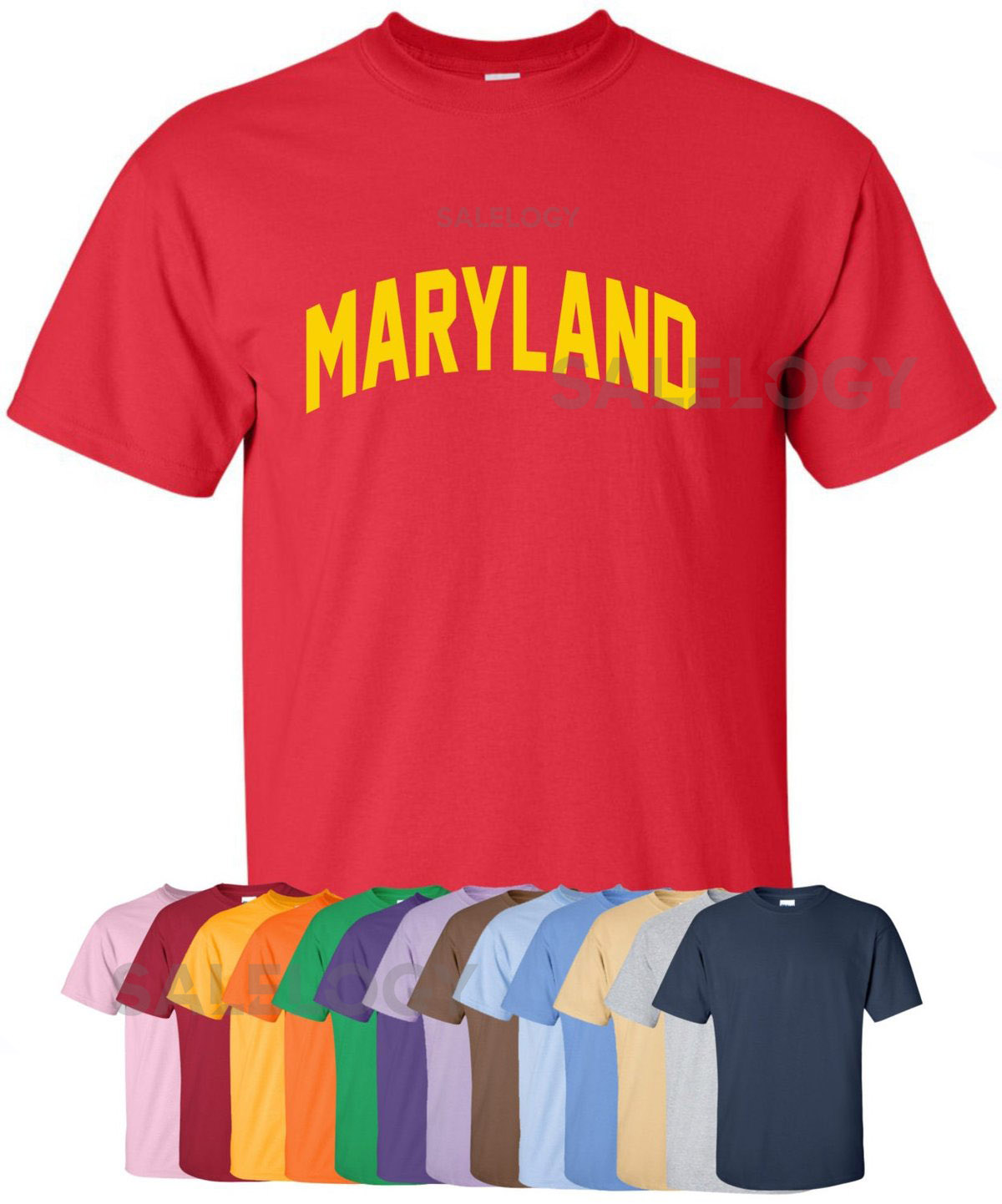 New quotMarylandquot T-Shirt Choose From Over 30 Shirt Colors 15 Print Colors Available in Sizes S-4XL 6.0 oz 100 Cotton_478