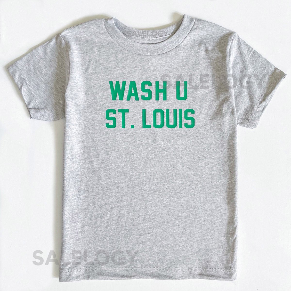 WASH U Kids TEE Washington University St. Louis Childrens T Shirt WashU Sweatshirt Brookings Hall Design Custom Missouri Baby Gift_781