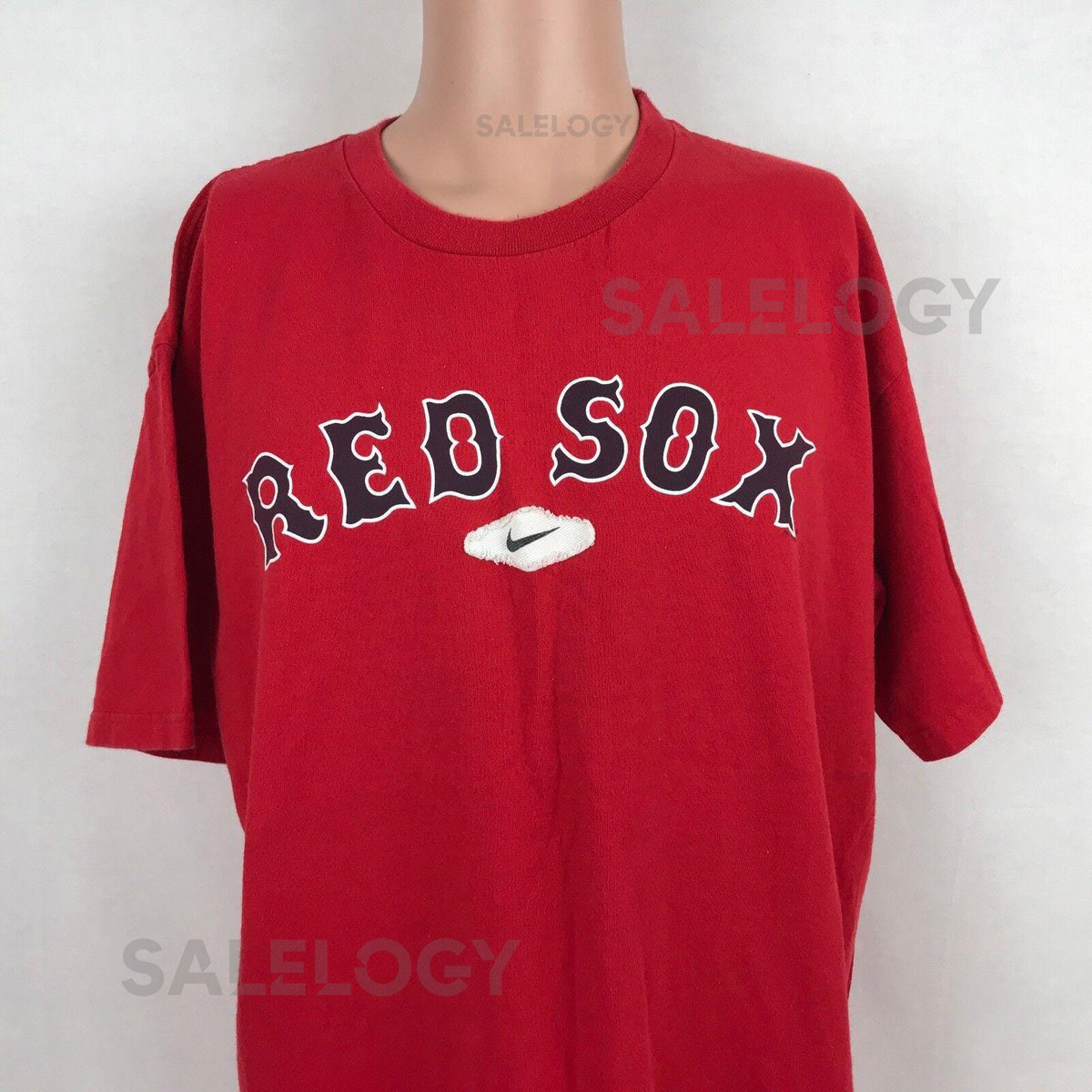 Vintage Y2K Nike Boston Red Sox T Shirt Mens Size L MLB Baseball 2006_716