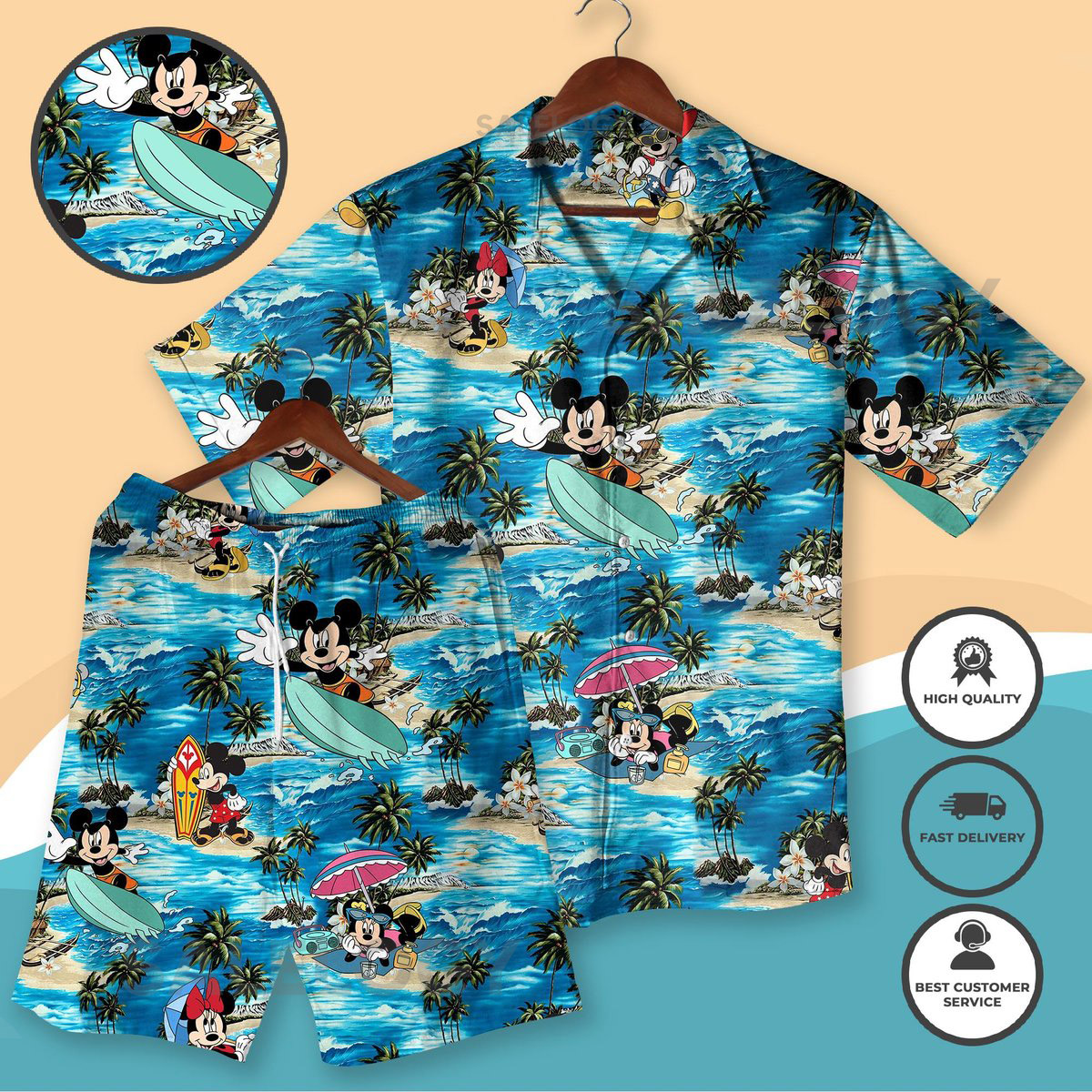 Mickey Mouse Shirt for Men Surfing Mickey Button Up Shirt Movie Shirt Summer Beach Shirt Mickey Aloha Shirt Trip Hawaii_186