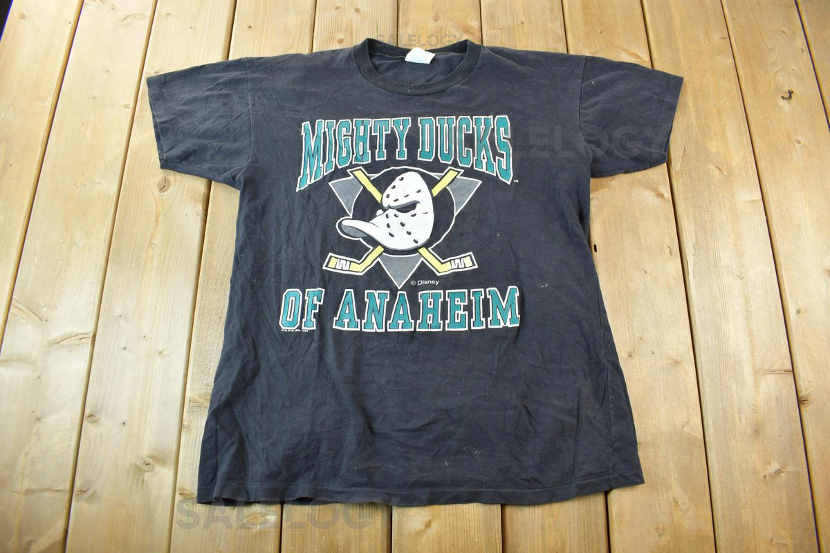 Vintage 1994 Anaheim Mighty Ducks NHL Graphic T Shirt NHL Hockey 90s Streetwear Sportswear_675