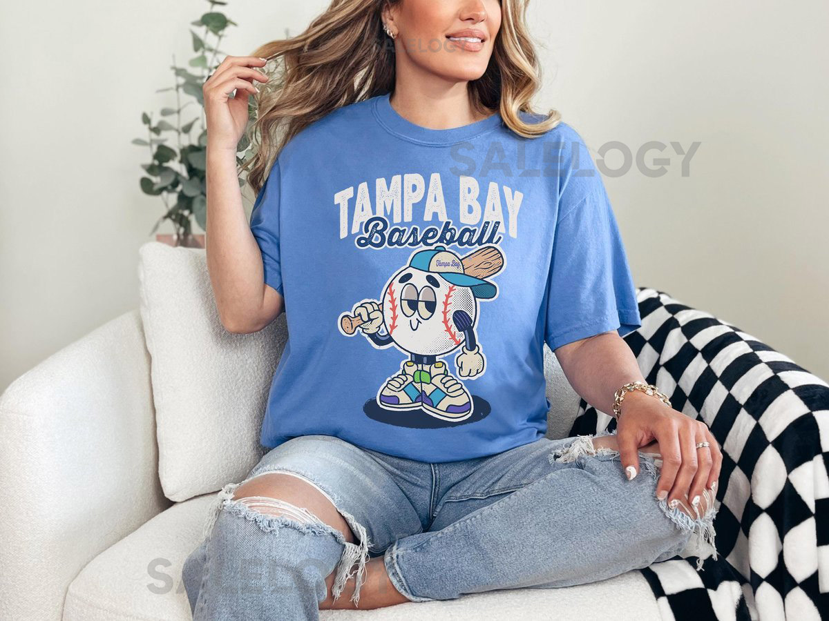 Tampa Bay Retro Baseball Shirt Vintage Baseball Shirt Retro Character Shirt Girl Baseball Shirt Comfort Colors Shirt Men Baseball Shirt_198