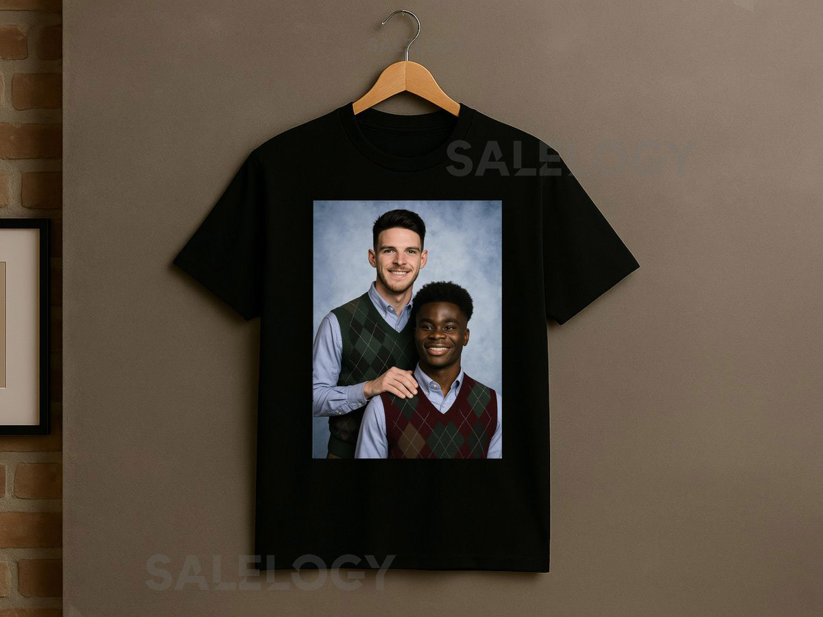 Funny Arsenal T-Shirt Saka Declan Rice 'Step Brothers' Meme Tee_290