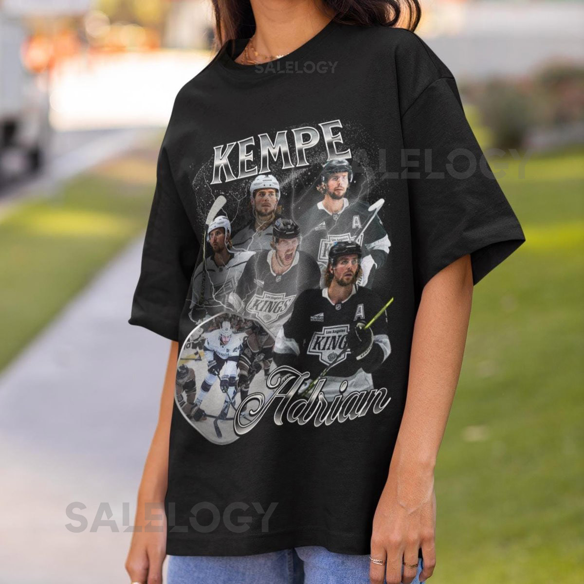 Adrian Kempe Shirt Vintage 90s Los Angeles Kings NHL Hockey Design Retro Bootleg Gift Classic Graphic Tee Unisex T-Shirt Limited Edition_11
