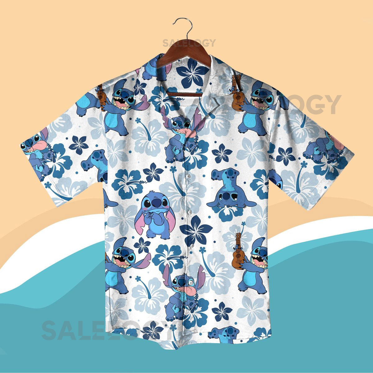 Stitch Aloha Floral Hawaiian Shirt Floral Lilo and Stitch Summer Beach Hawaii Shirt Family Vacation 3D All Over Print Hawaii Shirt_258