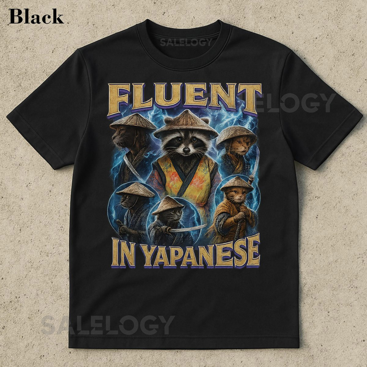 Fluent in Yapanese Shirt Goofy Meme Shirt Prank Joke Gift Funny Prank Gift Meme Clothes Shirt Funny Tee Funny Meme Tees Racoon Lover_163