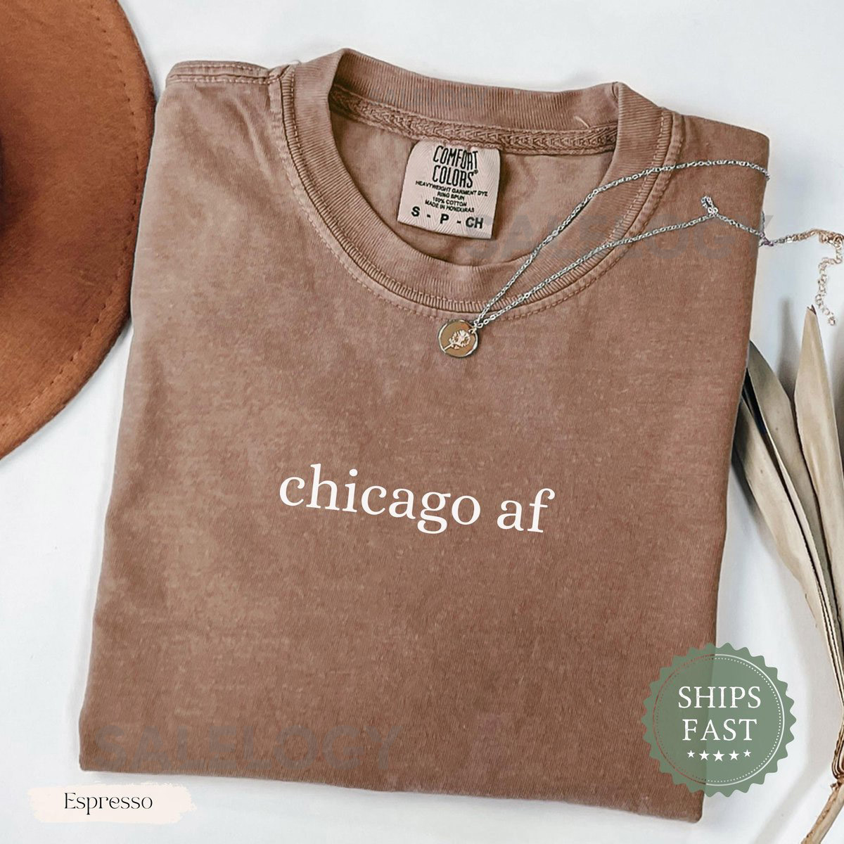 Chicago AF T-Shirt Minimalist Chicago City T-Shirt Chicago Tourist Gift Chicago Souvenir Chicago Illinois Gift for her_160