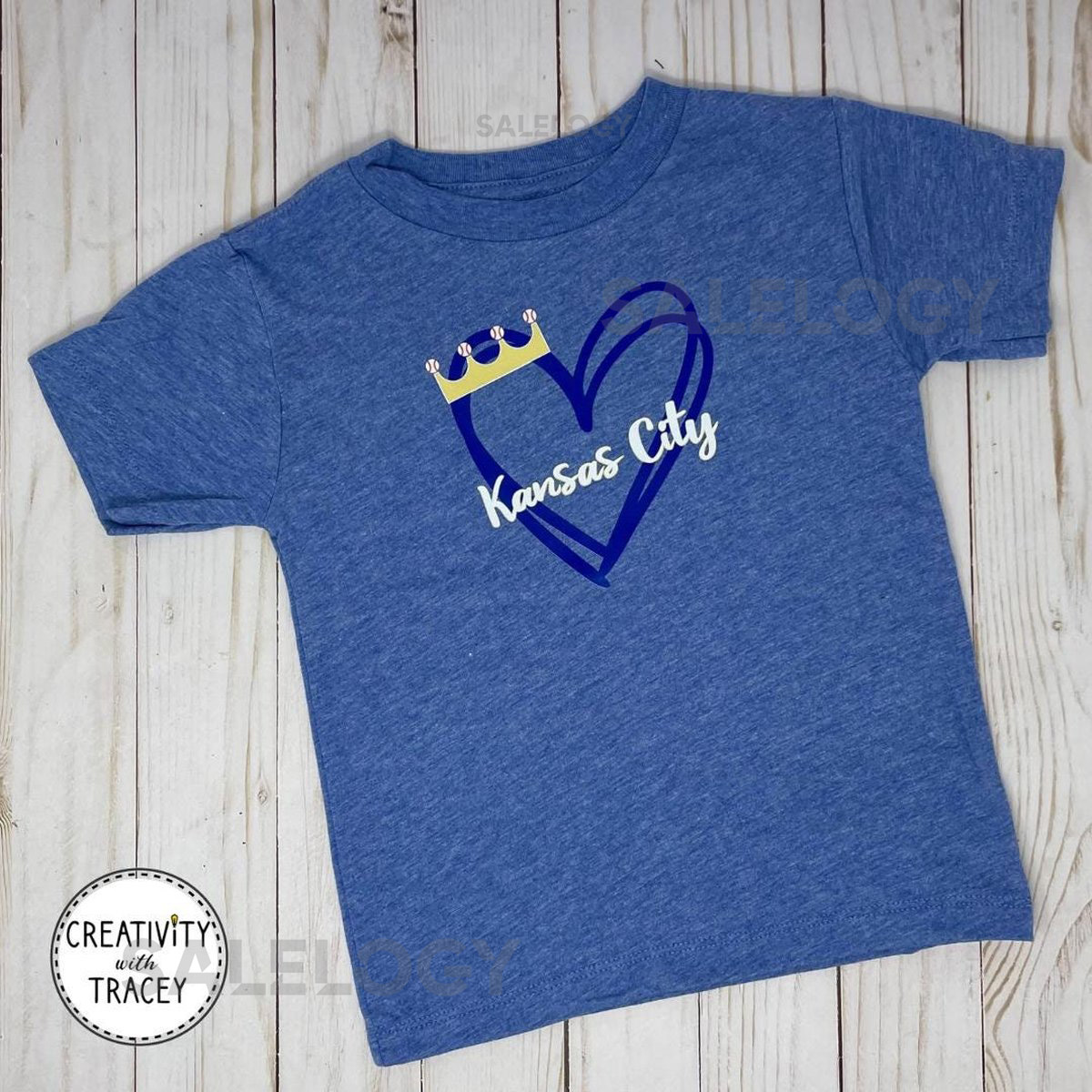 KC Crowned Baseball Toddler Tee_481