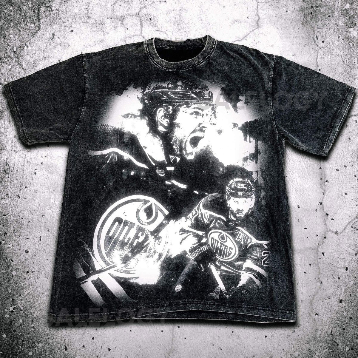 Vintage Leon Draisaitl T-shirt Edmonton Ice Hockey Heavy Hoodie Oversized Washed Sweatshirt Unisex ShirtGift for him Gift for her_118