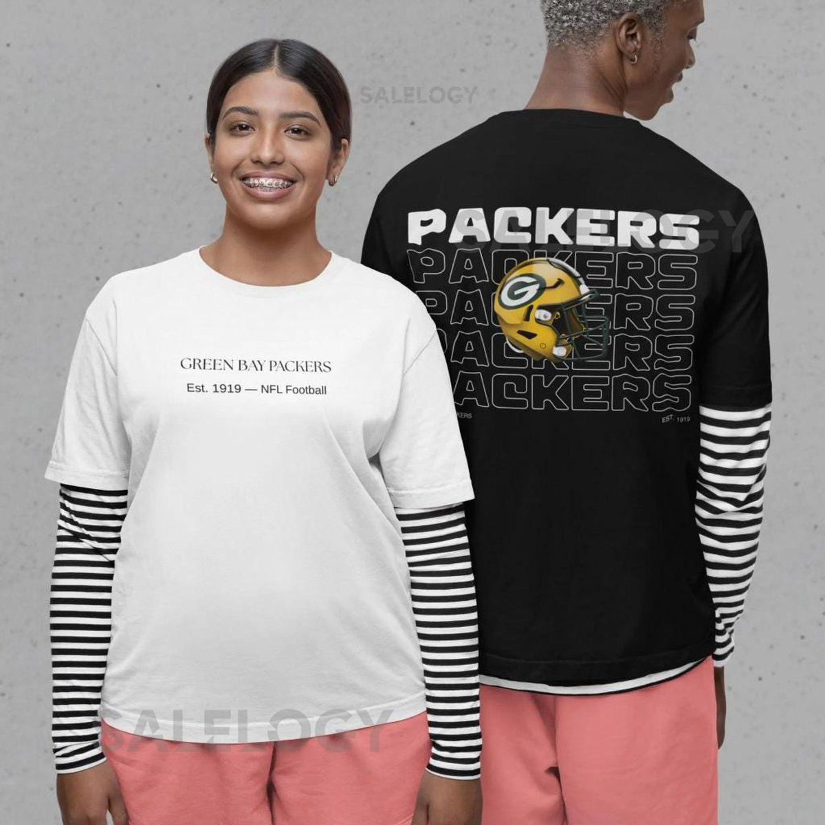 Green Bay Packers T-Shirt Vintage Style Football Fan Tee_487