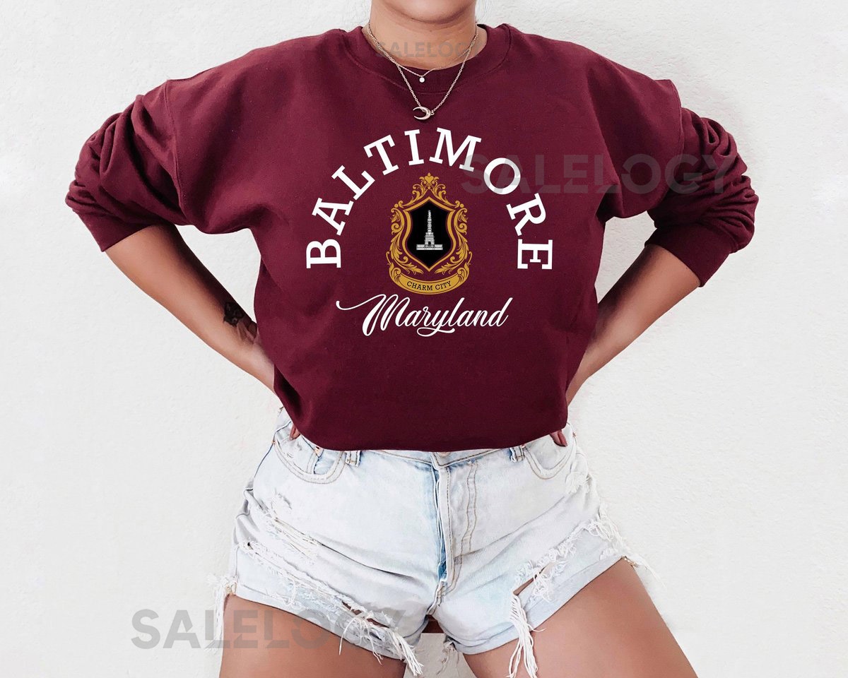 Baltimore Sweatshirt Baltimore Shirt Maryland Baltimore Baltimore gift Baltimore fans Baltimore home Maryland state_125