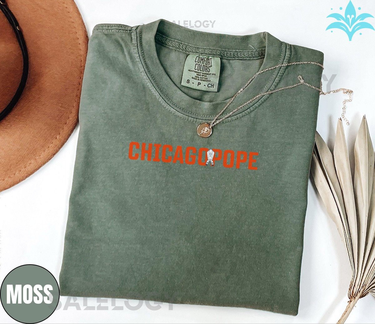 Chicago Pope T-Shirt White Sox Catholic Unisex Tee_222