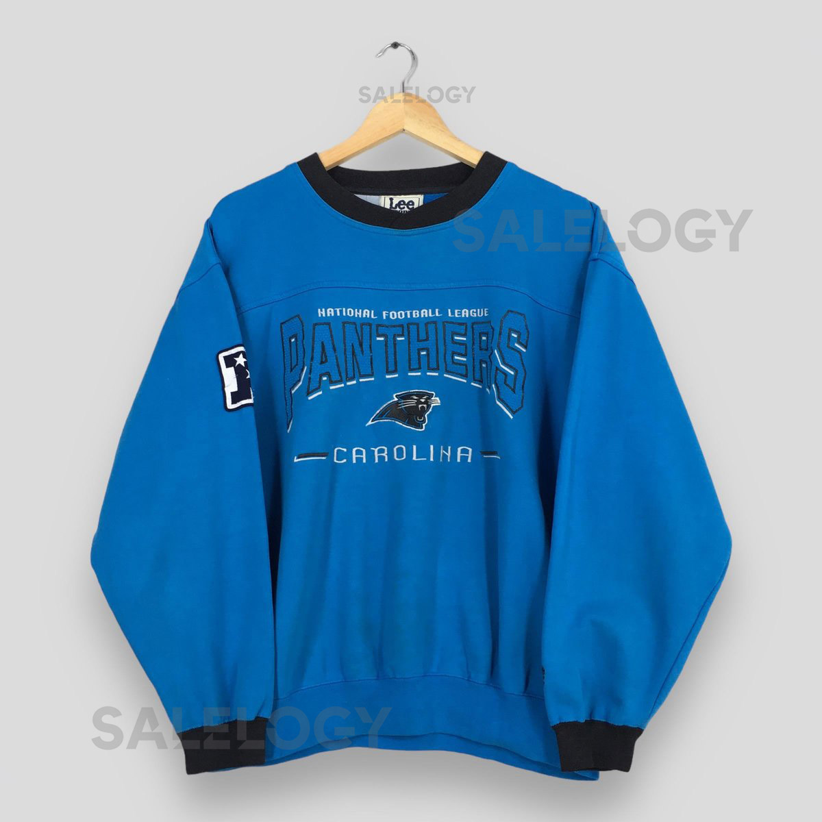 Vintage 90s Carolina Panthers NFL Football Sweatshirt Medium Carolina Panthers American Football Sweater Panthers NFL Blue Pullover Size M_927