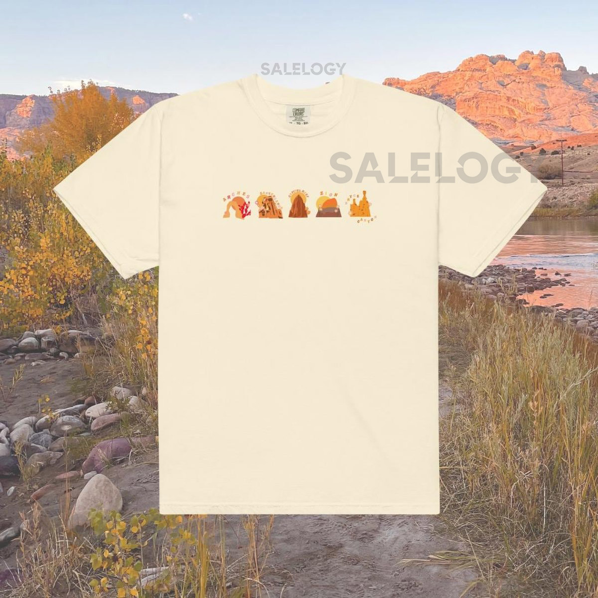 Utah Mighty Five National Parks T Shirt Hiking Souvenir_626