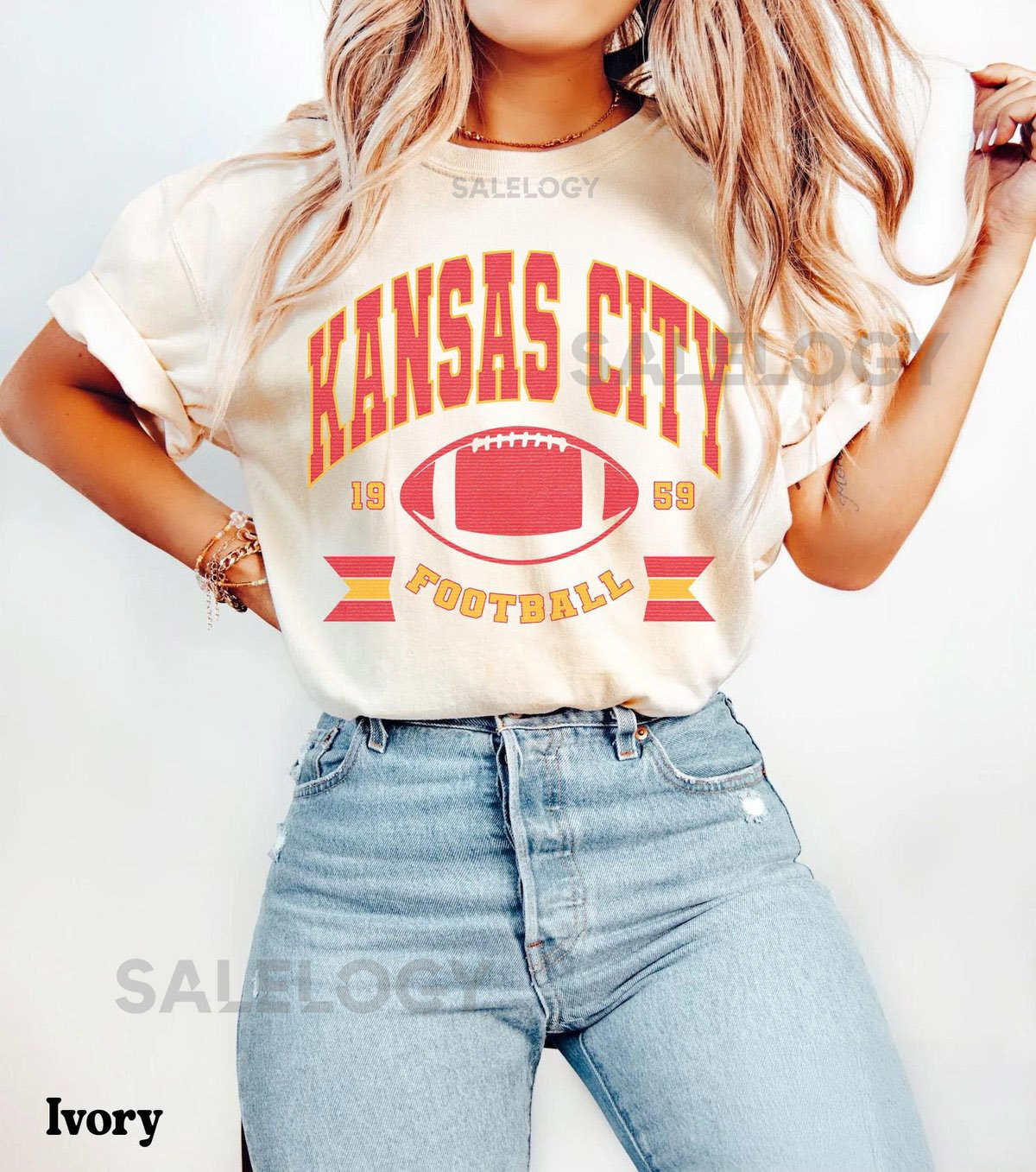 Comfort Colors Kansas City Football Shirt Trendy Kansas Football Fan Shirt Gift For Her Popular Kansas City Fan Tee Kansas Game Day Tee_81