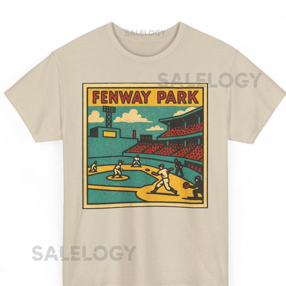 Fenway Park T-Shirt Retro Comic Boston Baseball Pop Art_309