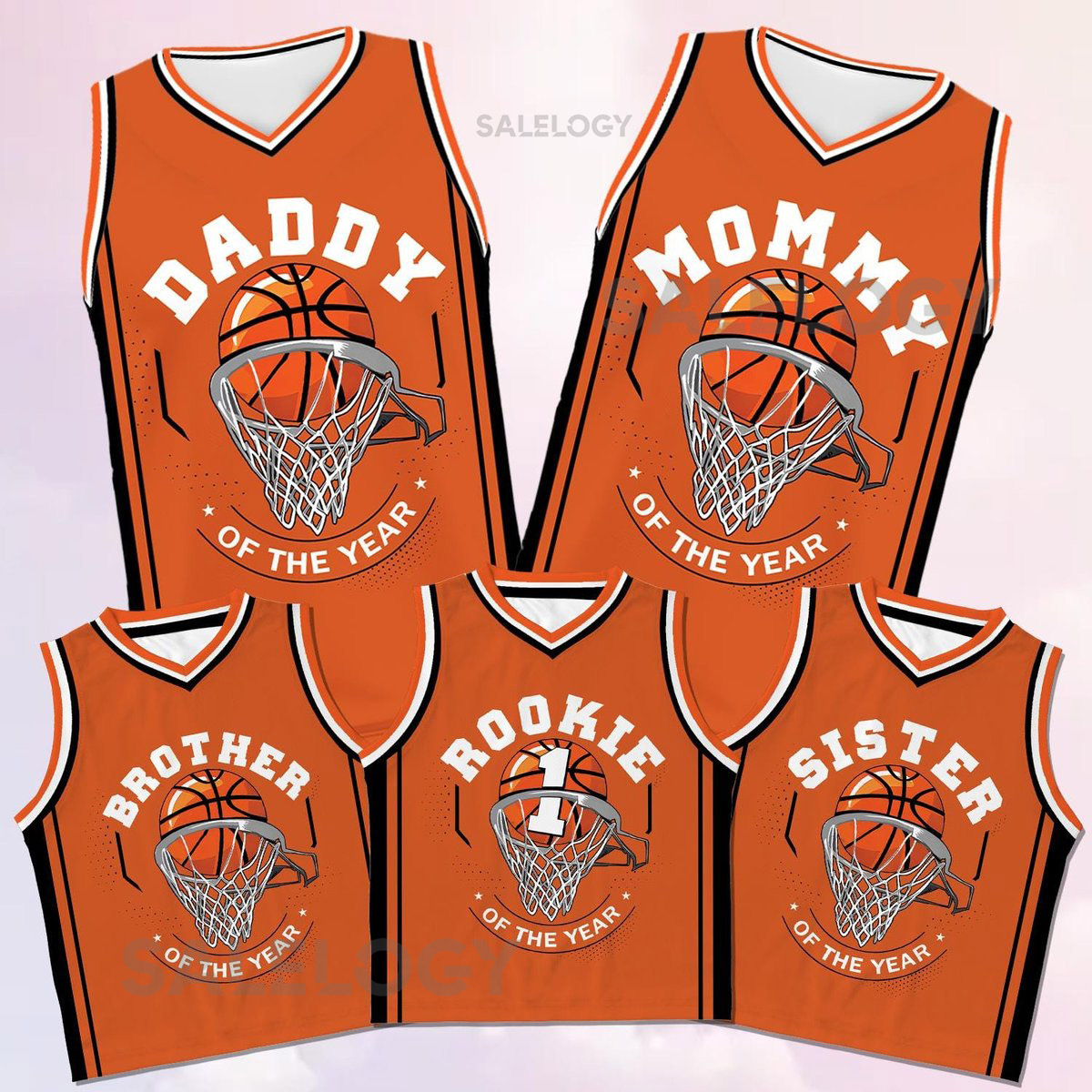 Custom Daddy Mommy Of Rookie Basketball Jersey Personalized Rookie Of The Year Kid Basketball Jersey Game Day Outfit Kids Birthday Jersey_164